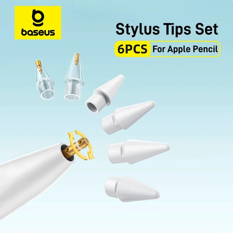 Apple Pencil için Kutulu 6'lı Stylus Kalem Ucu Seti
