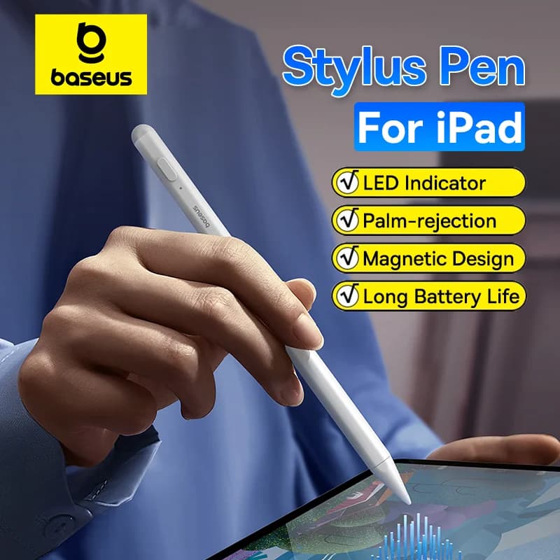 Avuç İçi Reddi ve LED Göstergeli iPad Stylus Kalemi
