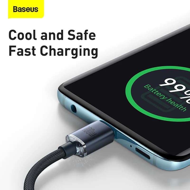 100W PD USB-C USB-C Hızlı Şarj Kablosu