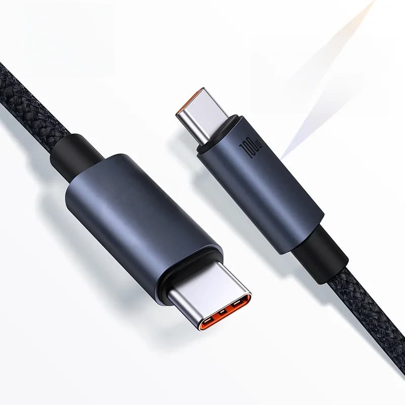 USB-C'den USB-C'ye Kablo, 100W PD Hızlı Şarj